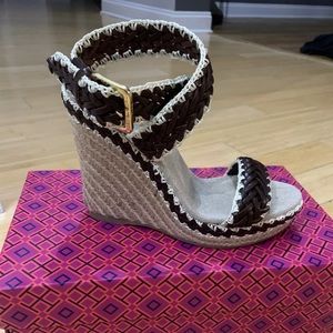 Tory Burch 120mm lilah espadrille wedge